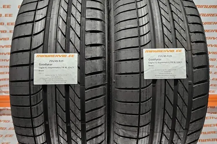Подержанный летняя шина 255/45R19 GoodYear Eagle F1 Asymmetric FR XL 104/Y.