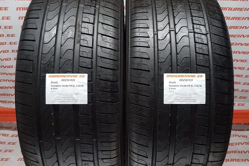 Used summer tire 265/50R19 Pirelli Scorpion Verde FR XL 110/W