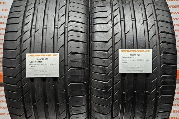 Used summer tire 285/45R20 Continental ContiSportContact 5 SUV FR XL 112/Y AO