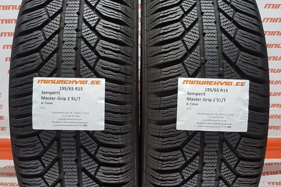 Подержанный нешипованная шина 195/65R15 Semperit Master-Grip 2 91/T