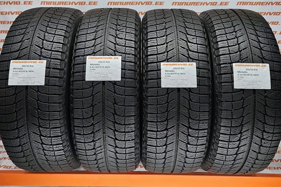 Подержанный нешипованная шина 205/55R16 Michelin X-Ice XI3 FR XL 94/H.