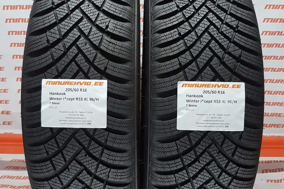 Подержанный нешипованная шина 205/60R16 Hankook Winter i*cept RS3 XL 96/H
