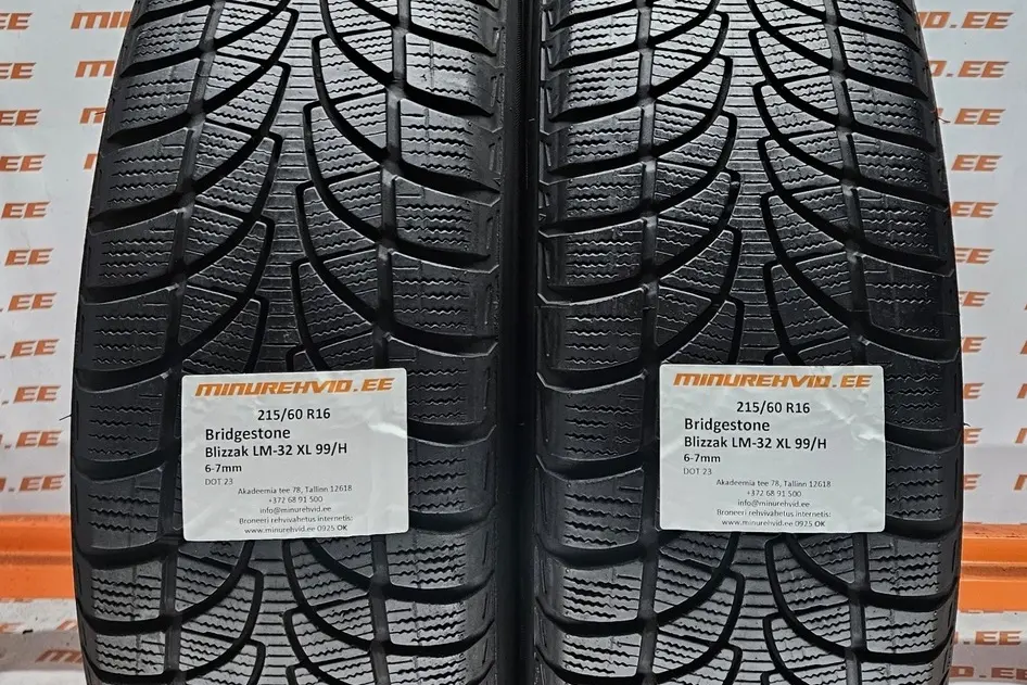 Kasutatud lamellrehv 215/60R16 Bridgestone Blizzak LM-32 XL 99/H