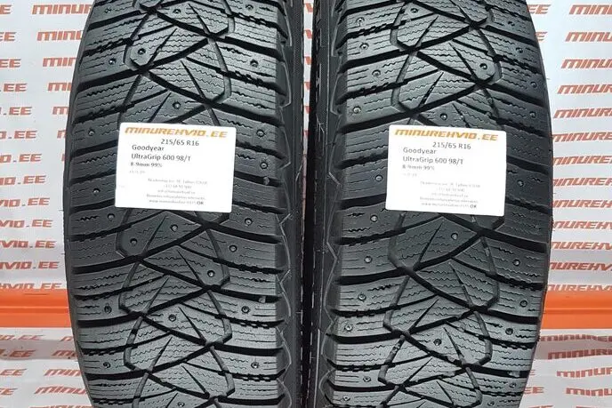 Подержанный шипованная шина 215/65R16 GoodYear UltraGrip 600 98/T