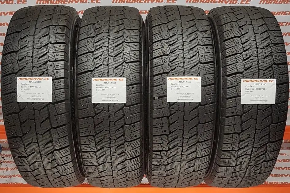 Подержанный шипованная шина 215/65R16 Cordiant Business 109/107 Q