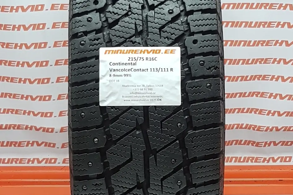 Подержанный шипованная шина 215/75R16 Continental VancoIceContact 113/111 R
