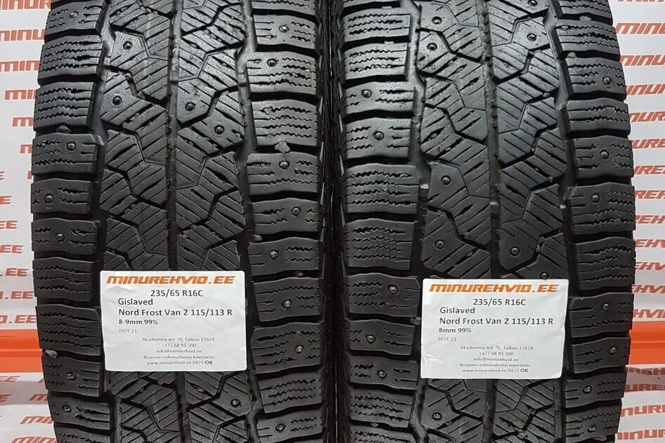 Подержанный шипованная шина 235/65R16 Gislaved Nord Frost Van 2 115/113 R