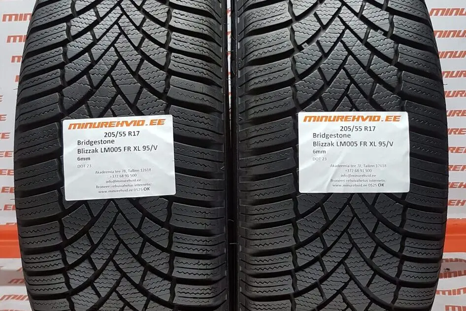 Подержанный нешипованная шина 205/55R17 Bridgestone Blizzak LM005 FR XL 95/V