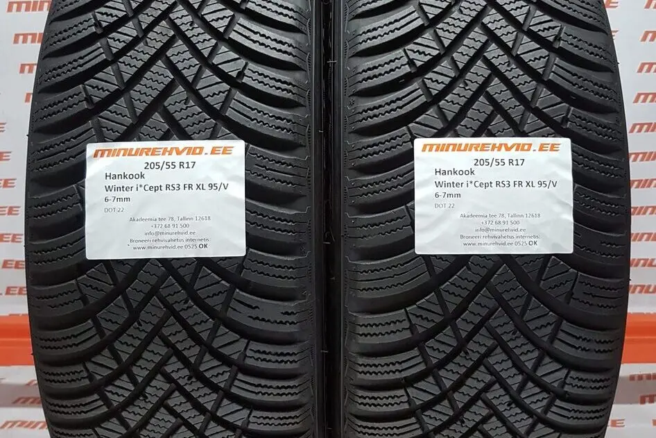 Подержанный нешипованная шина 205/55R17 Hankook Winter i*Cept RS3 FR XL 95/V