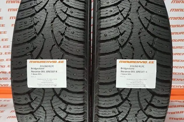 Подержанный шипованная шина 215/60R17 Bridgestone Noranza 001 109/107 R