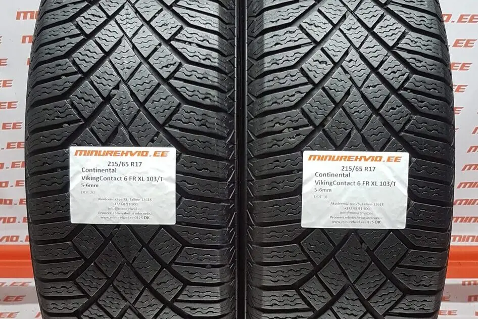 Подержанный нешипованная шина 215/65R17 Continental VikingContact 7 FR XL 103/T