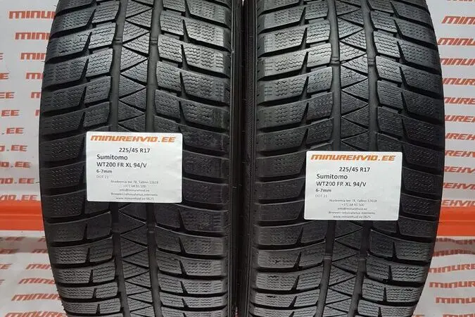Подержанный нешипованная шина 225/45R17 Sumitomo WT200 FR XL 94/V