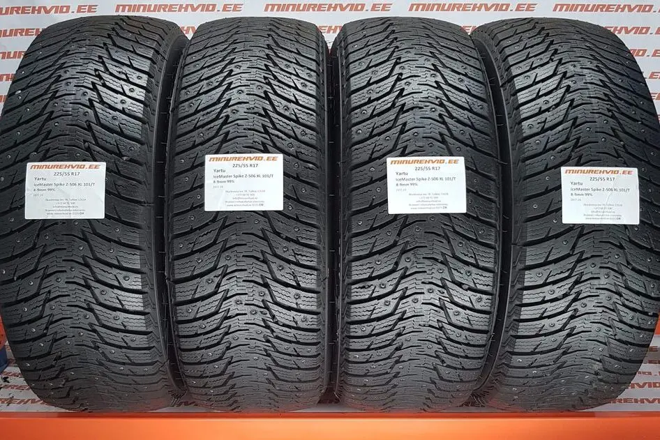 Подержанный шипованная шина 225/55R17 LingLong Yartu IceMaster Spike Z-506 XL 101/T