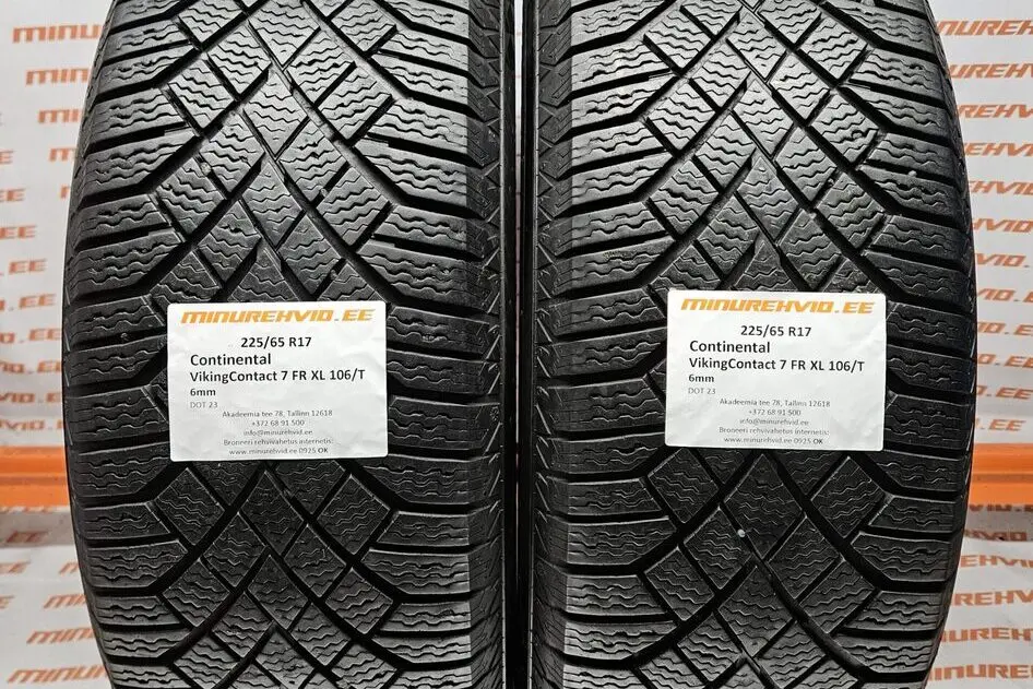 Подержанный нешипованная шина 225/65R17 Continental VikingContact 7 FR XL 106/T