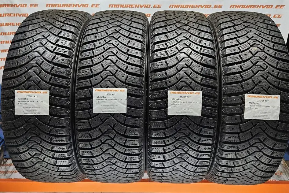 Подержанный шипованная шина 225/65R17 Michelin Latitude X-Ice North LXIN2 102/T -