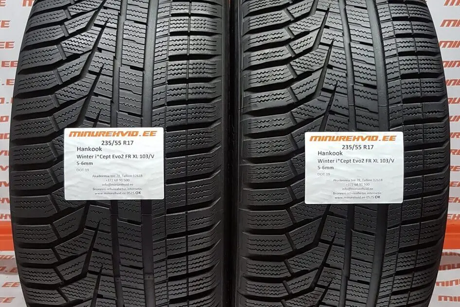 Подержанный нешипованная шина 235/55R17 Hankook Winter i*Cept Evo 2 FR XL 103/V
