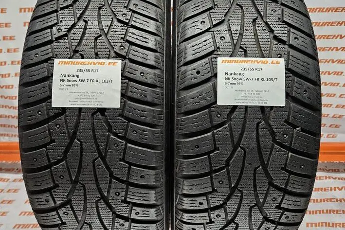Подержанный шипованная шина 235/55R17 Nankang NK Snow SW-7 FR XL 103/T