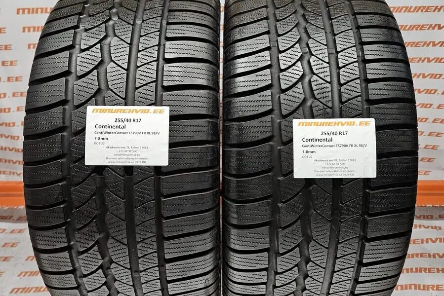 Подержанный нешипованная шина 255/40R17 Continental ContiWinterContact TS790V FR XL 98/V