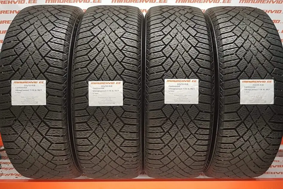 Подержанный нешипованная шина 215/55R18 Continental VikingContact 7 FR XL 99/T