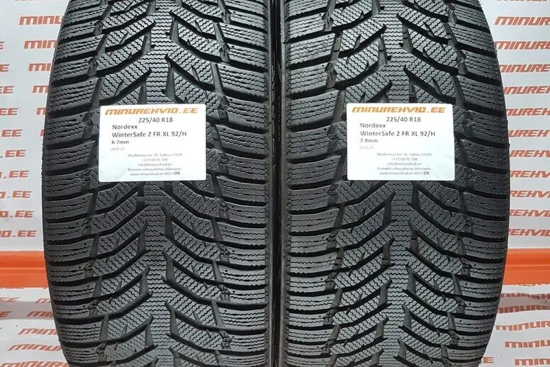 Подержанный нешипованная шина 225/40R18 Nordexx WinterSafe 2 FR XL 92/H