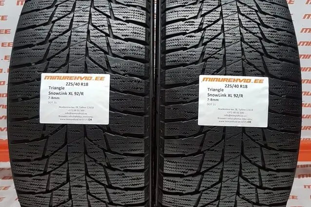 Подержанный нешипованная шина 225/40R18 Triangle SnowLink XL 92/R