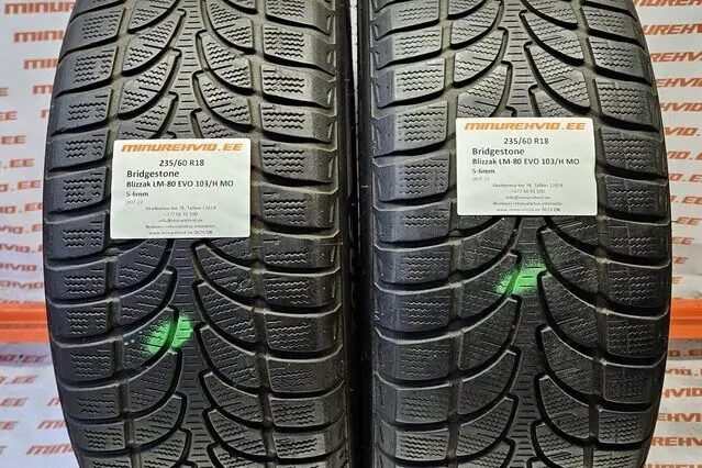 Kasutatud lamellrehv 235/60R18 Bridgestone Blizzak LM-80 EVO 103/H MO