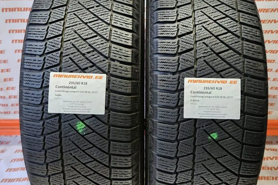 Kasutatud lamellrehv 235/60R18 Continental ContiVikingContact 6 SUV FR XL 107/T