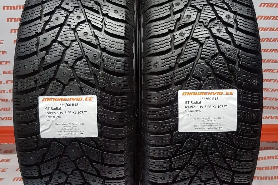 Подержанный шипованная шина 235/60R18 GT Radial IcePro SUV 3 FR XL 107/T