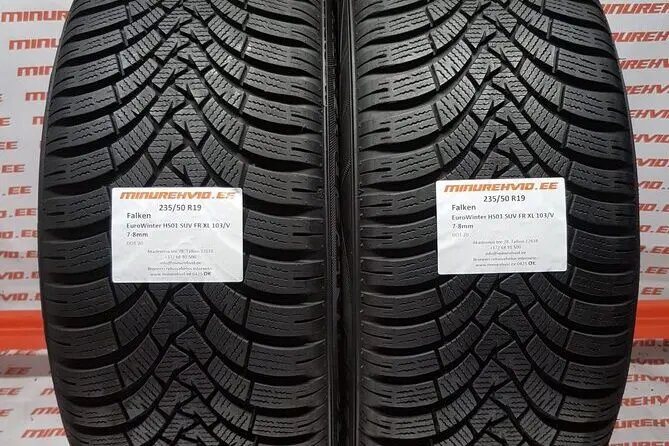 Подержанный нешипованная шина 235/50R19 Falken EuroWinter HS01 SUV FR XL 103/V