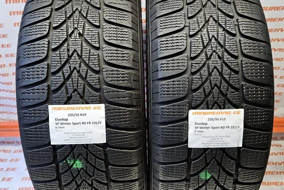 Kasutatud lamellrehv 235/55R19 Dunlop SP Winter Sport 4D FR 101/V NO