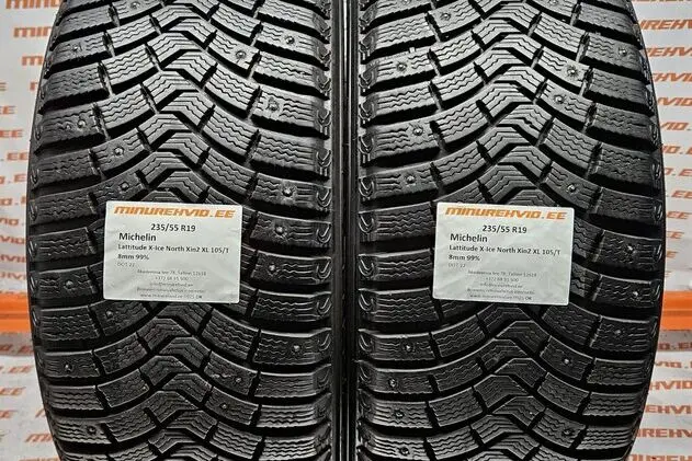 Подержанный шипованная шина 235/55R19 Michelin Lattitude X-Ice North XIN2 XL 105/T