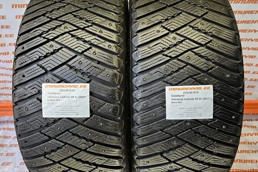 Подержанный шипованная шина 255/40R19 GoodYear UltraGrip Ice Arctic FR XL 100/T