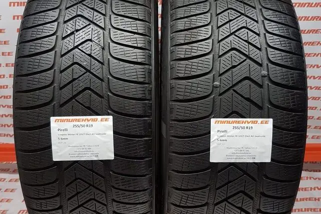 Подержанный нешипованная шина 255/50R19 Pirelli Scorpion Winter FR 103/T Elect AO SealInside
