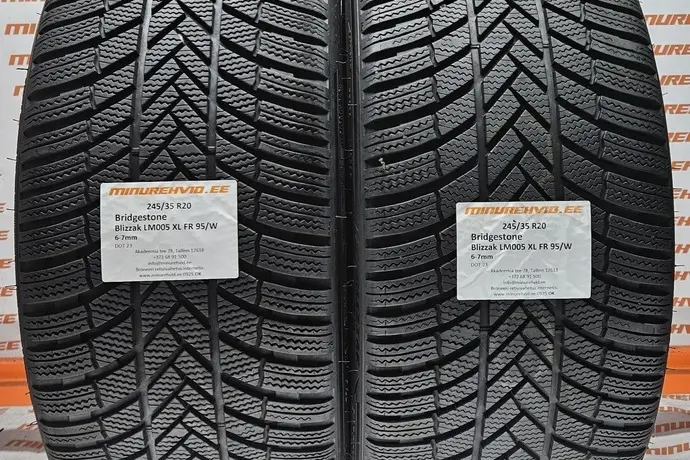 Подержанный нешипованная шина 245/35R20 Bridgestone Blizzak LM005 XL FR 95/W