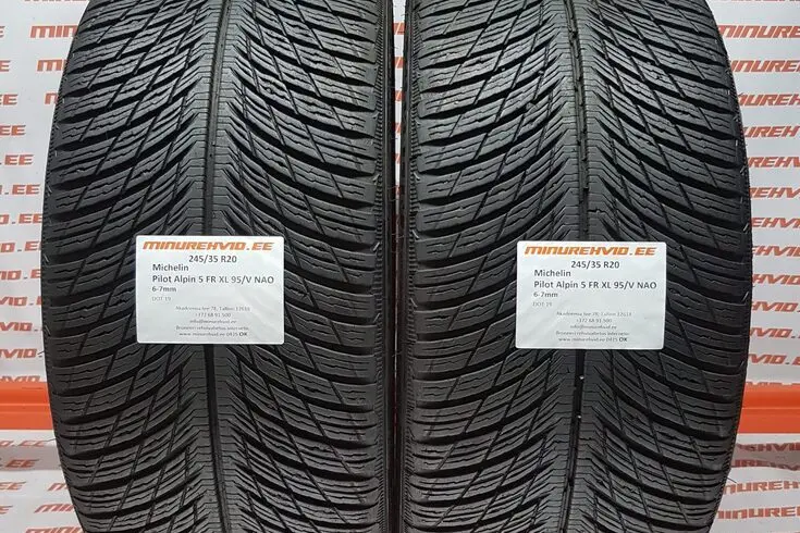 Подержанный нешипованная шина 245/35R20 Michelin Pilot Alpin 5 FR XL 95/V NAO