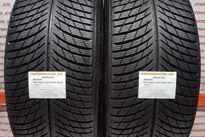 Used studless winter tire 265/40R21 Michelin Pilot Alpin 5 SUV FR XL 105/V