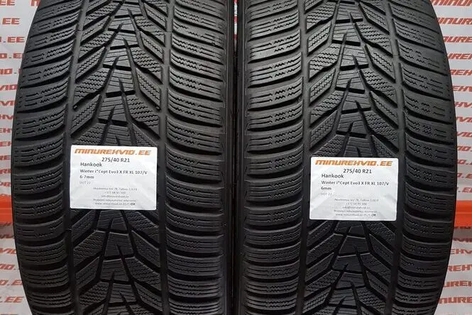 Used studless winter tire 275/40R21 Hankook Winter i*Cept Evo 3 X FR XL 107/V