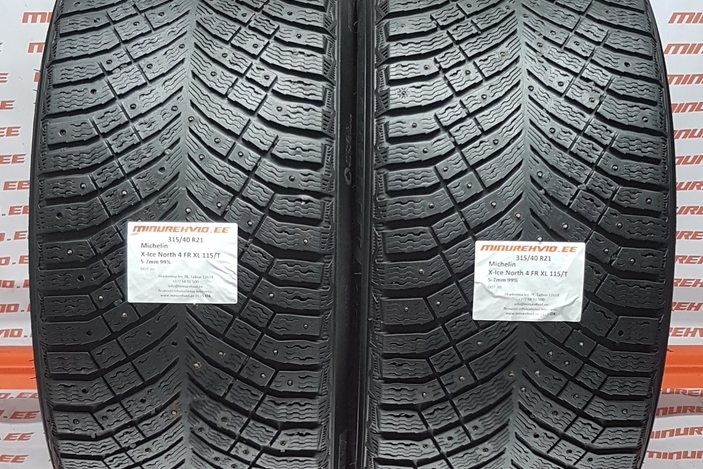 Used studded tire 315/40R21 Michelin X-Ice North 4 FR XL 115/T
