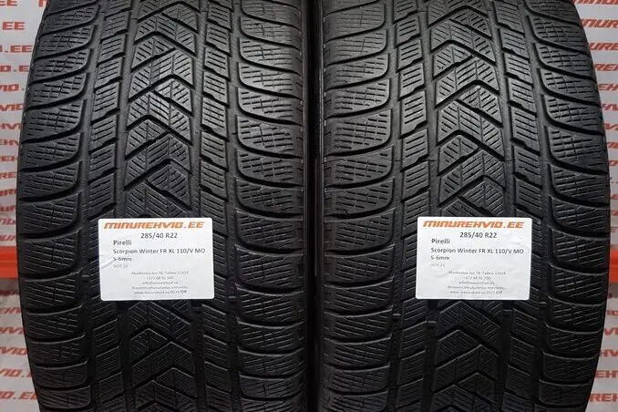 Used studless winter tire 285/40R22 Pirelli Scorpion Winter FR XL 110/V MO