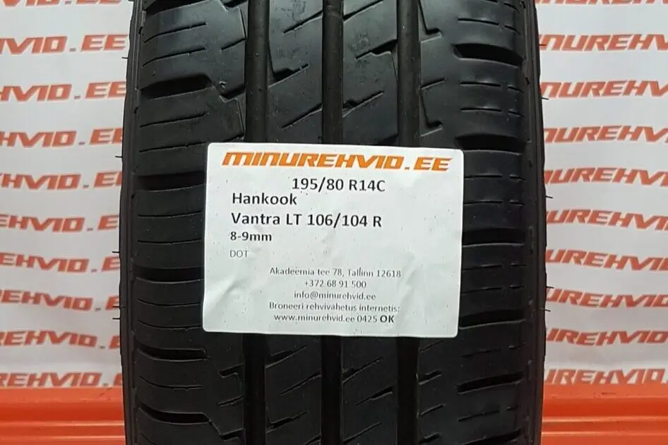 Подержанный летняя шина 195/80R14 Hankook Vantra LT 106/104 R