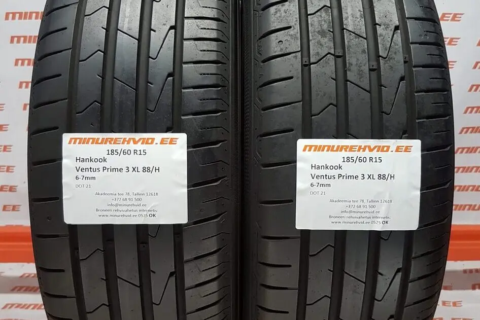 Подержанный летняя шина 185/60R15 Hankook Ventus Prime 3 XL 88/H