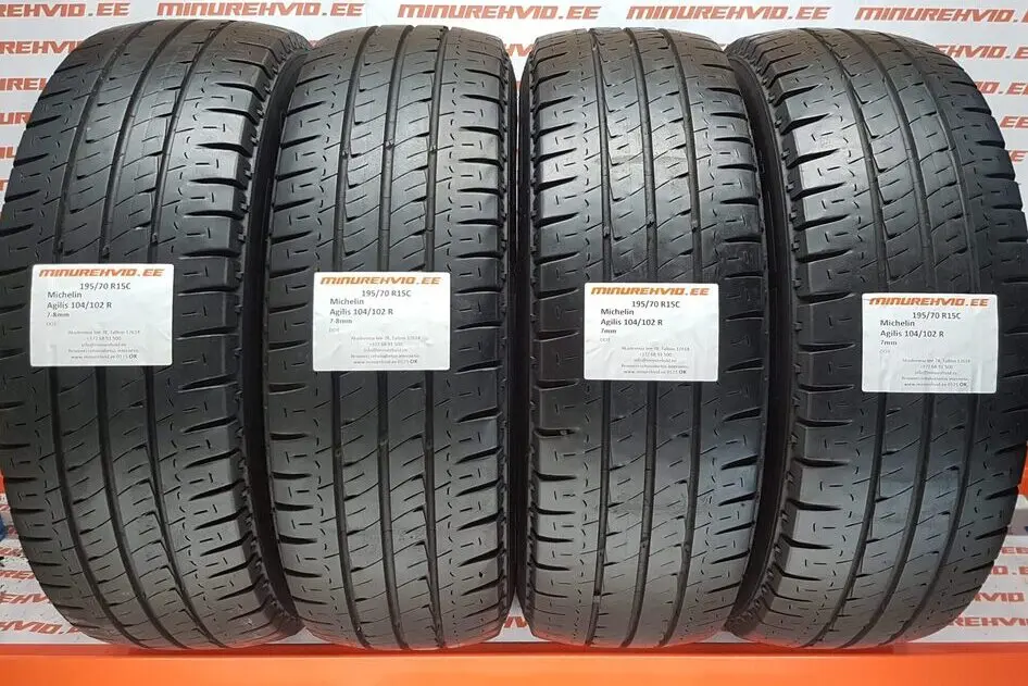 Подержанный летняя шина 195/70R15 Michelin Agilis 104/102 R