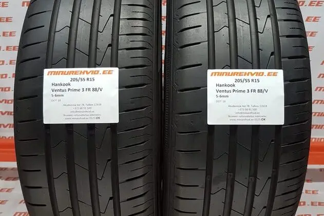 Подержанный летняя шина 205/55R15 Hankook Ventus Prime 3 FR 88/V