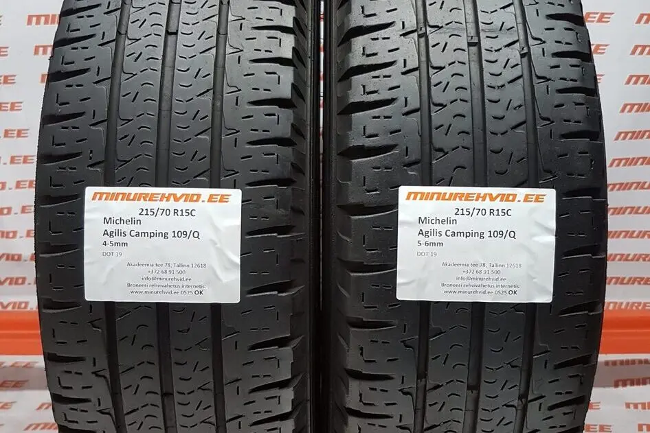 Подержанный летняя шина 215/70R15 Michelin Agilis Camping 109/Q