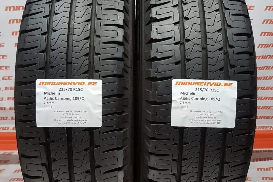 Подержанный летняя шина 215/70R15 Michelin Agilis Camping 109/Q