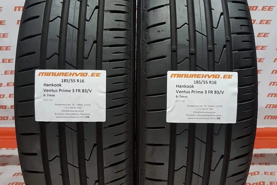 Подержанный летняя шина 185/55R16 Hankook Ventus Prime 3 FR 83/V