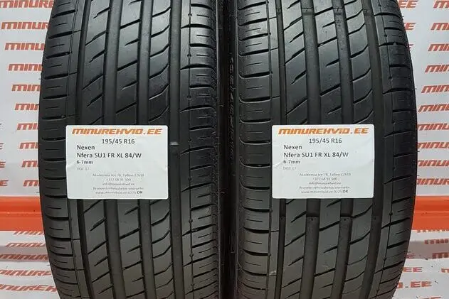 Подержанный летняя шина 195/45R16 Nexen Nfera SU1 FR XL 84/W