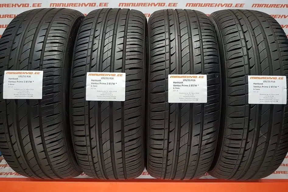 Подержанный летняя шина 195/55R16 Hankook Ventus Prime 2 87/W *