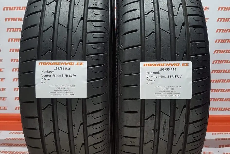 Подержанный летняя шина 195/55R16 Hankook Ventus Prime 3 FR 87/V