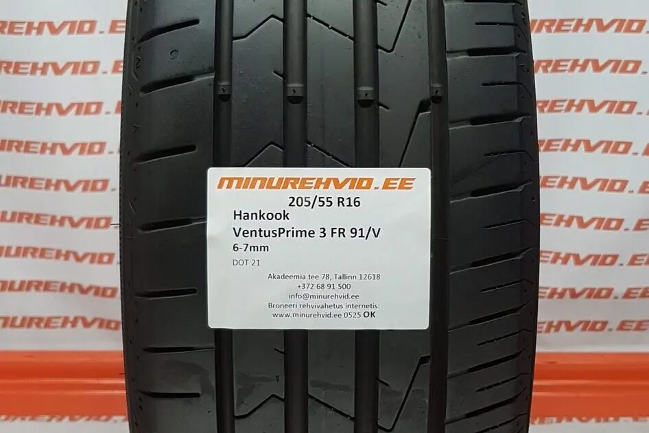 Подержанный летняя шина 205/55R16 Hankook Ventus Prime 3 FR XL 94/H